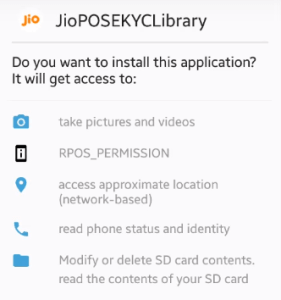 JioPos EKYC Library package installation